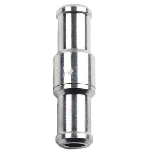 Rückschlagventil aus Aluminium, 6–12 mm, Inline-Einweg, für Kraftstoff-, Wasser-, Gas-, Luft-, Vakuum-Durchflusskontrolle, kompatibel mit Benzin-Dieselöl-Kerosin-Systemen (12 mm) von SiSinkal