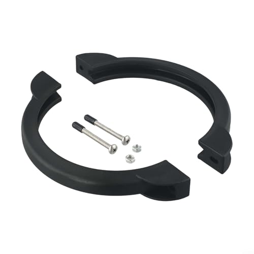 Schwimmbadfilterklemme Kragenring mit Installations-Hardware für Intex Sandfilterpumpe 12 und 14 Zoll System Pool Wartung Ausrüstung Teile Schwarz 7,87x10,11 Zoll von SiSinkal