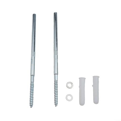 Set mit 2 Metallhalterungen für schwebende Regalhalterungen mit Schrauben, entworfen für verdeckte Installation, unterstützt schwere für schwebende Holzregale in verschiedenen Räumen (8 x 150 mm) von SiSinkal