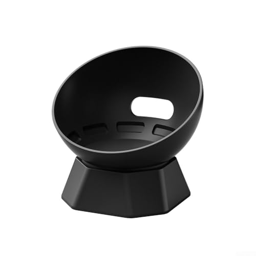 Silikon-Desktop-Ständer für Echo Dot 5. und 4. Generation, schützende Basishalterung für Alexa Dot 5/4, platzsparendes Lautsprecher-Zubehör für Home Office (schwarz) von SiSinkal