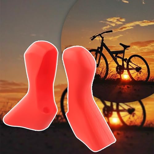 Silikon-Schalthebelhaube für Rennrad für STR7020, ein Muss für jeden Radfahrer (rot) von SiSinkal