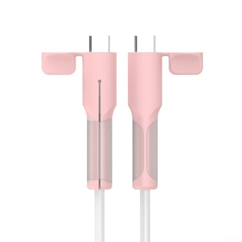 Silikon-Typ-C-Kabelschutz, bruchsicher, Ladekabelschutz, kompatibel mit Handy, Tablet, Laptop, mehrere Farben erhältlich (Pink) von SiSinkal