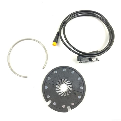 Sisinkal 12 Magnet E-Bike Split PAS Pedal Assist Sensor Trittfrequenz Geschwindigkeit Einfache Montage KT-D12L Linke Seite Tretlager ABS Material LED Anzeige Erkennung Fehlerbehebung (SM-Stecker) von SiSinkal