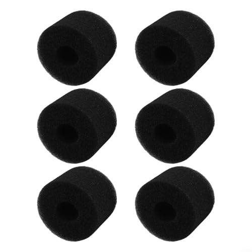 Sisinkal 6 Stück wiederverwendbare waschbare Schaumstoff-Filterkartusche S1 Typ für Pure Spa Bubble Jetted Pool Equipment Teile Schwarzer Schwamm Ersatz 10,8 x 7,3 cm Sisinkal 6 Stück wiederverwendbare waschbare Schaumstoff-Filterkartusche S1 Typ für Pure Spa Bubble Jetted Pool Equipment Teile Schwarzer Schwamm Ersatz 10,8 x 7,3 cm von SiSinkal