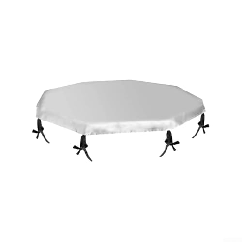 Sisinkal 8-Panel Hunde-Laufgitter-Abdeckung, 210D Oxford-Gewebe, Haustierkäfig, Sonnenschutz, Regenschutz, achteckig, Staubschutz, 65 cm Durchmesser, Schwarz / Silber, für den Innen- und Außenbereich Sisinkal 8-Panel Hunde-Laufgitter-Abdeckung, 210D Oxford-Gewebe, Haustierkäfig, Sonnenschutz, Regenschutz, achteckig, Staubschutz, 65 cm Durchmesser, Schwarz / Silber, für den Innen- und Außenbereich von SiSinkal