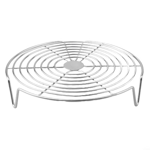 Sisinkal Edelstahl Dampfgarer Rack Topf Dampftablett Knödel Eier Grill Ständer Multifunktional Kochen Utensil Küche Gadget Lebensmittel Dämpfen Halter Geschirrspüler (20 cm) von SiSinkal