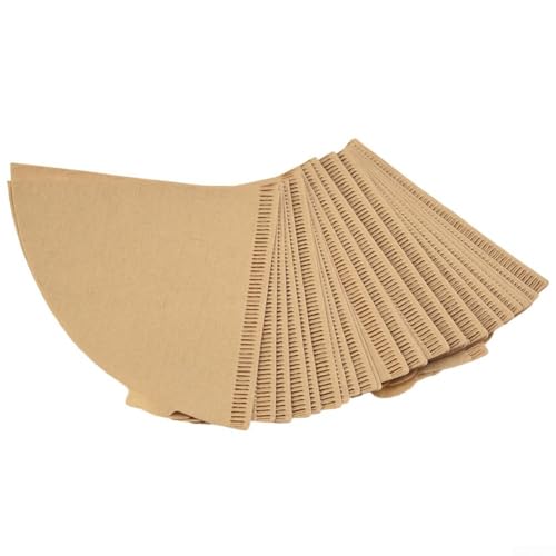 Sisinkal Kaffeefilter Größe 4 ungebleicht braun Ersatz für Kaffeemaschine Naturholz Zellstoff Filterpapier für Kaffeemaschine 40 Stück von SiSinkal