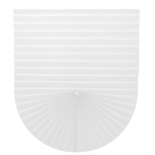 Sisinkal Plissee Papierrollos Kabellose Verdunkelungsvorhänge Verdickter Vliesstoff Höhenverstellbar Wasserdicht Einfache Installation ohne Bohren für Fenstertüren (Weiß 60x180cm) von SiSinkal
