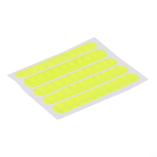 Sisinkal Reflektierende Sicherheitsaufkleber für Ninebot ES-Serie Elektroroller ES1, ES2, ES3, ES4, E22, E25, Nacht, PVC, wasserdicht, mehrfarbig, 84 x 15 mm (gelb), 5 Stück von SiSinkal