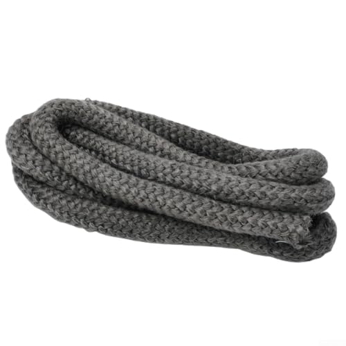 Sisinkal Schwarzes Fiberglas-Ofenseil für Holzofentür, 18/20 mm Durchmesser, 2 m Länge, Kamindichtung (18 mm) von SiSinkal