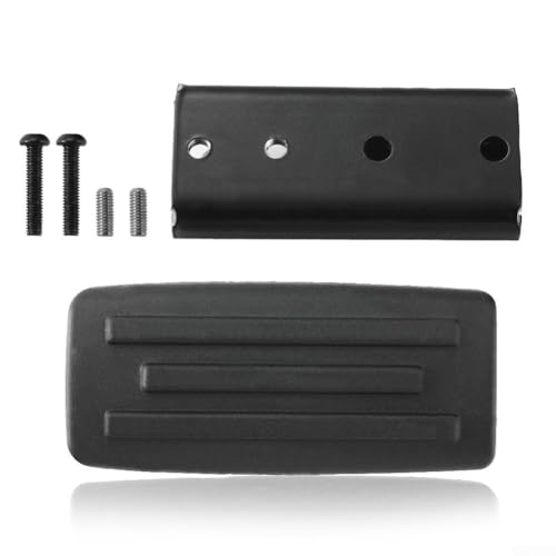 Sisinkal Verlängerte Bremsenstütze Pin Pedal für Bombardier für Can-Am Ryker 600 900 Rally Sport Schwarz Gummi Fußpedal Kit mit Schrauben Einfache Installation Verschleißfest von SiSinkal