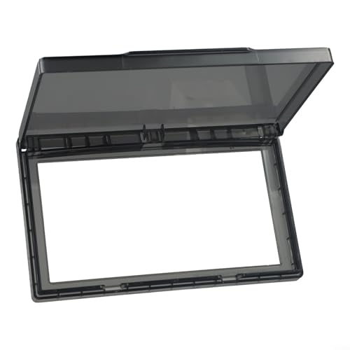 Sisinkal Wasserdichte Wandschalter-Abdeckung für Typ 86, Doppelsteckdose, Badezimmer, Küche, Schlafzimmer, Outdoor, dünnes PC-Material, 20,5 x 12,5 x 2 cm (schwarz) von SiSinkal
