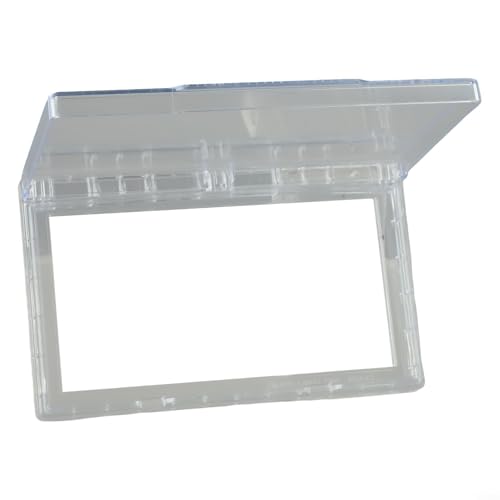 Sisinkal Wasserdichte Wandschalter-Abdeckung für Typ 86, Doppelsteckdose, Badezimmer, Küche, Schlafzimmer, Outdoor, dünnes PC-Material, 20,5 x 12,5 x 2 cm (transparent) von SiSinkal