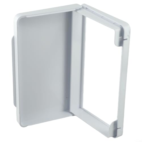 Sisinkal Wasserdichte Wandschalter-Abdeckung für Typ 86, Doppelsteckdose, Badezimmer, Küche, Schlafzimmer, Outdoor, dünnes PC-Material, 20,5 x 12,5 x 2 cm (weiß) von SiSinkal