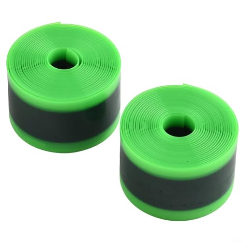 TPU-Fahrradreifeneinlage, 2 Stück, für 700C, 66, 73,7 cm, schützt vor Löchern und Schnitten (38 mm x 1,0 x 2300 mm, grün) von SiSinkal