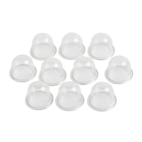 Transparenter Kunststoff für Primerpumpe, 19 mm, Kraftstoffpumpe, Ersatzteile für Rasentrimmer, Kettensäge, Heckenschere, Motorsense, Gartengeräte (5 Stück) von SiSinkal