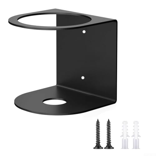 Wandmontierte Sprühflasche, Halter, robuste Metallaufbewahrung, Regal-Organizer für Garage, Werkstatt, Zuhause, platzsparend, schwarz, stabile Stahlkonstruktion, beschichtete Oberfläche (1) von SiSinkal