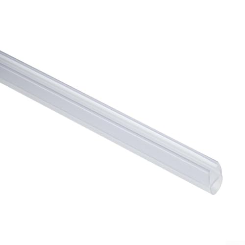 Wassersperre D-Form Blasenstreifen für 1 m Badezimmer-Glastüren, einfache Installation, Dichtung (6 mm) von SiSinkal
