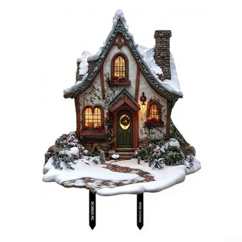 Weihnachtsdesign Outdoor PVC Gartenkarteneinsatz für Hof und Gartendekoration, wetterfestes Material für saisonalen Gebrauch (DC20023) von SiSinkal