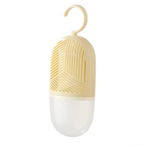 Wiederverwendbarer Luftentfeuchter zum Aufhängen von Kleidung mit transparentem Wasserspeicher für effektive Feuchtigkeitsaufnahme, Vermeidung und Geruchsentfernung in Kleiderschränken, Schränken von SiSinkal