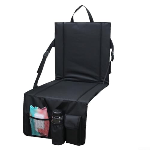 Zusammenklappbares Sitzkissen für Camping und Stadionveranstaltungen, leicht und ergonomisch, Schwarz Zusammenklappbares Sitzkissen für Camping und Stadionveranstaltungen, leicht und ergonomisch, Schwarz von SiSinkal