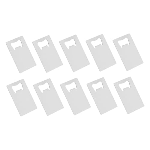 SiaBiced 10Pcs Kreditkarte Flasche Opener Brieftasche Größe Flasche Opener Bar Flasche Opener für, Silber von SiaBiced