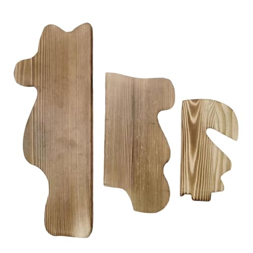 SiaBiced 3 Stück Wandregal Dekoregal Aufbewahrungsregal Und Hängeregal Im Einfachen Rustikalen Stil Aus Holz Als Vielseitige Ablagefläche für Küche Und Wohnzi, Dunkelbraun von SiaBiced