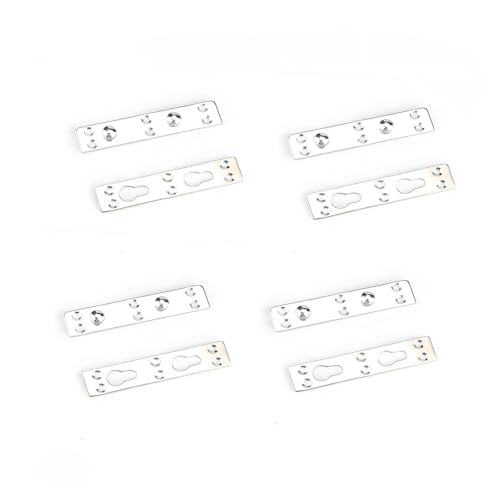 SiaBiced 4 Sätze Bettbeschläge Als Verbindungsbeschläge Montageteile Und Ersatzverbinder Aus Massivem Gusseisen für Langlebige Unterstützung für Die Reparatur, Doppelstift SiaBiced 4 Sätze Bettbeschläge Als Verbindungsbeschläge Montageteile Und Ersatzverbinder Aus Massivem Gusseisen für Langlebige Unterstützung für Die Reparatur, Doppelstift von SiaBiced