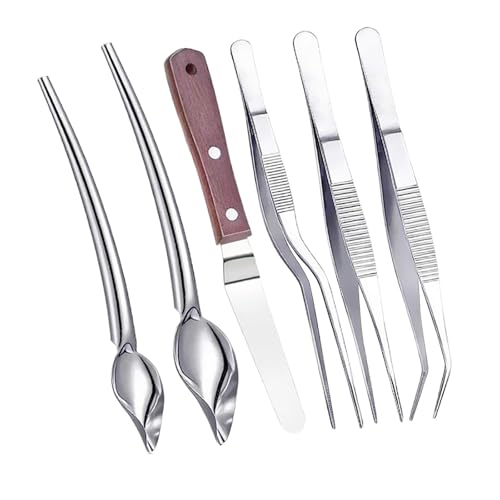 SiaBiced 7 Stück Kulinarisches Werkzeugset mit Zangen Garnierwerkzeugen Spachteln Und Löffeln Aus Robustem Stahl für Den Täglichen Gebrauch für Kuchendekor Un, 6 Stück SiaBiced 7 Stück Kulinarisches Werkzeugset mit Zangen Garnierwerkzeugen Spachteln Und Löffeln Aus Robustem Stahl für Den Täglichen Gebrauch für Kuchendekor Un, 6 Stück von SiaBiced