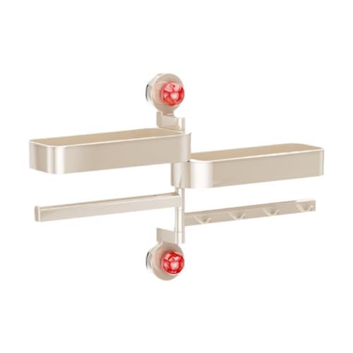 SiaBiced Gewürzregal mit 4 Haken, Gewürz Organizer Regal für Schrank, Speisekammer, Badezimmer von SiaBiced