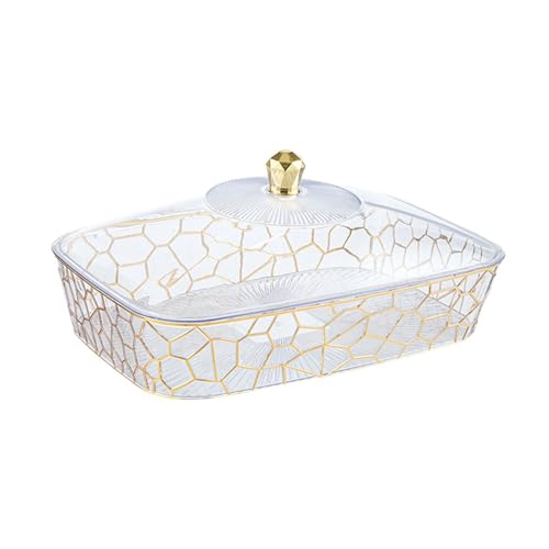 SiaBiced Obstschale für Snacks Und Süßigkeiten mit Deckel für Die Küche, L von SiaBiced