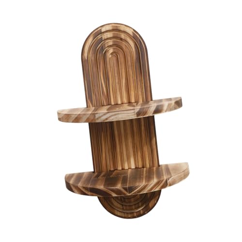 SiaBiced Ovales Wandshelf für Platzsparende Nutzung Im Eingangsbereich, Doppelschicht, 22cmx34.5 cm von SiaBiced
