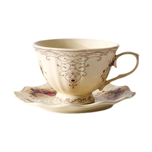 SiaBiced Porzellantasse Und Untertasse Set Tragbare 250ml Kaffeetasse Urlaub Geschenk SiaBiced Porzellantasse Und Untertasse Set Tragbare 250ml Kaffeetasse Urlaub Geschenk von SiaBiced