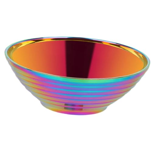 SiaBiced Ramen Schüssel Edelstahl Doppelwand Isolierte Reisschüssel Suppenschüssel Nudel Schüssel Vielseitig für Familienessen Restaurant Partys Zusammenkünfte, Bunt SiaBiced Ramen Schüssel Edelstahl Doppelwand Isolierte Reisschüssel Suppenschüssel Nudel Schüssel Vielseitig für Familienessen Restaurant Partys Zusammenkünfte, Bunt von SiaBiced