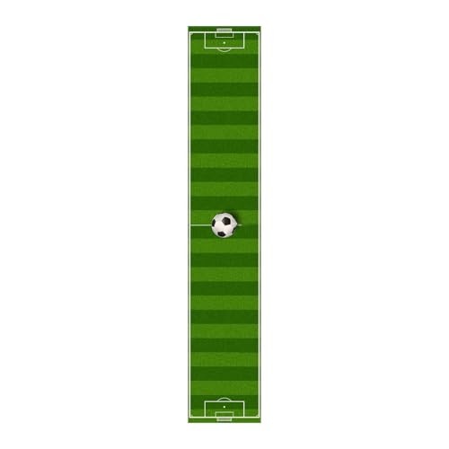 SiaBiced Tischläufer Als Tischdecke Tischabdeckung Und Tischdekoration Dekoratives Mittelstück Aus Leinen mit Fußballmotiv für Sportfeste Und, Style D von SiaBiced