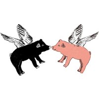 Fliegende Schweine Wandsticker Sets Fliegende Schweine Wandsticker Sets von SianZeng