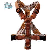 Hundegeschirr Waldtiere Ockerbraun - Verstellbar & Bequem Geschirr Für Hunde Herbst Design Handgemacht Outdoor von SibasHundewelt