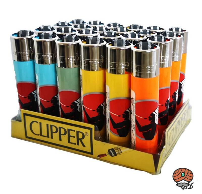 Sibastore Feuerzeuge 24er Pack Clipper Feuerzeuge verschiede Muster Mix Feuer (American Spirit Reibradfeuerzeuge Feueranzünder, 24-St., flamme Zigarettenanzünder Anzünder Zippo), Soft Touch Metall Feuerzeug bunt von Sibastore