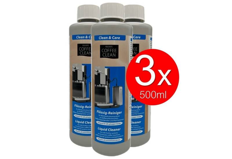 Sibastore Hagners Coffee Clean Kaffeevollautomaten Flüssigreiniger (3-St. geeignet für alle gängigen Geräte Reinigung von Milchaufschäumsystemen Flüssigreiniger Sauberkeit) von Sibastore