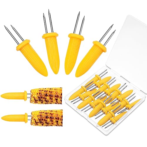 Sibba 20 Stück Edelstahl Maiskolben Spieße Maiskolben Halter Edelstahl Mais Picks Für Bbq Twin Prong Maiskolben Grillzubehör Für Bbq Food Fruit Forks Zuhause Kochen Grillen Weihnachtsfeier von Sibba