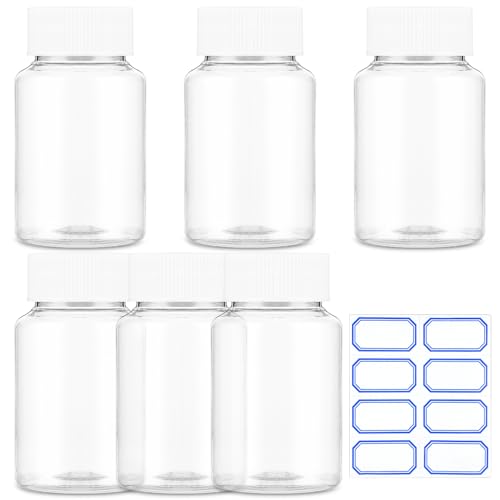 Sibba 6 Stück Tablettenbox 30ML Plastikflasche Transparent Pillenfläschchen Tablettendose Große Pillenbox Tragbare Medikamentenbox Plastikflaschen Zum Befüllen Reiseflaschen Leere Kosmetik Behälter Sibba 6 Stück Tablettenbox 30ML Plastikflasche Transparent Pillenfläschchen Tablettendose Große Pillenbox Tragbare Medikamentenbox Plastikflaschen Zum Befüllen Reiseflaschen Leere Kosmetik Behälter von Sibba