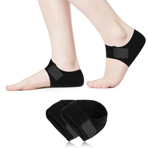 Sibba Gel Fersenpolster Fersenschutz für Plantarfasziitis Fersenschoner Bandage fersenschutz Fersensocken Ferse Socken Heel Protector Ferse Gel Fersensporn Einlagen Absatzschoner für Damen Herren von Sibba