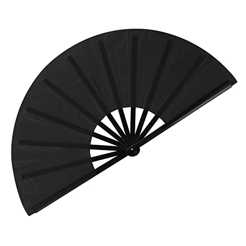 Sibba 13Zoll Großer Faltbarer Handventilator Nylon-Stoff-Fächer Chinesischer Kung Fu Tai Chi Performance Tanzen Cosplay Festival Weihnachtsfeier Requisiten Elegante Vintage Retro Halloween Dekoration Sibba 13Zoll Großer Faltbarer Handventilator Nylon-Stoff-Fächer Chinesischer Kung Fu Tai Chi Performance Tanzen Cosplay Festival Weihnachtsfeier Requisiten Elegante Vintage Retro Halloween Dekoration von Sibba