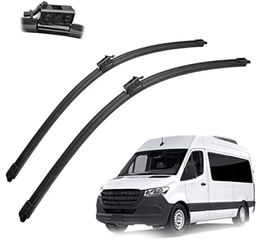 2 Teile/Satz Front Scheibenwischer für Mercedes-Benz Sprinter 2018 2019 2020 2021 26 "+24",Autofenster vorne Windschutzscheibe Scheibenwischerblätter Set Kit von SibblE