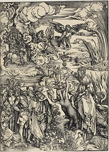 SibeG Leinwand Wandkunst Wandkunst Bild Bekannt Die Hure Ba By lon Aus der Apokalypse von Albrecht Dürer für Wanddekoration 60x90cm von SibeG
