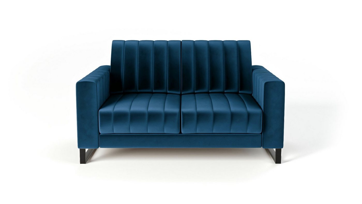 Siblo 2-Sitzer Zweisitziges Elegantes Sofa Mono 2 auf schwarzen Beinen - Zweisitzer-Sofa von Siblo