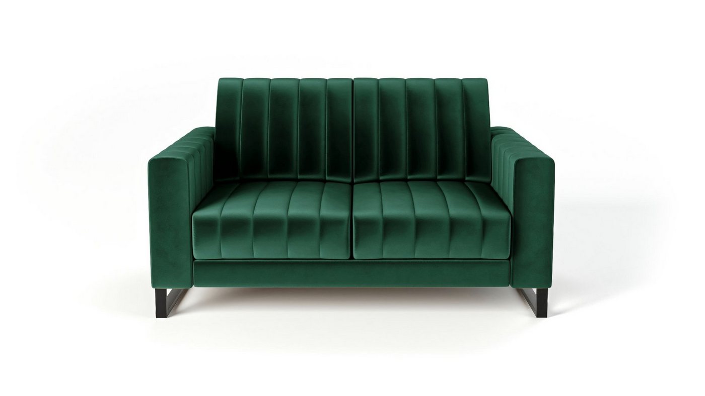 Siblo 2-Sitzer Zweisitziges Elegantes Sofa Mono 2 auf schwarzen Beinen - Zweisitzer-Sofa von Siblo