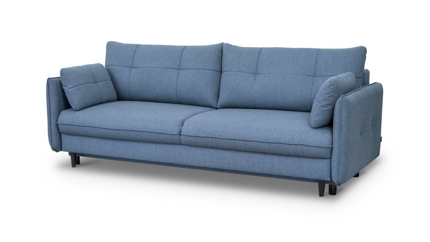 Siblo 3-Sitzer Das Dreisitzer-Sofa Arria mit Schlaffunktion - elegantes Sofa - Bettzeugbehälter - bequemes Sofa - Wohnzimmer von Siblo