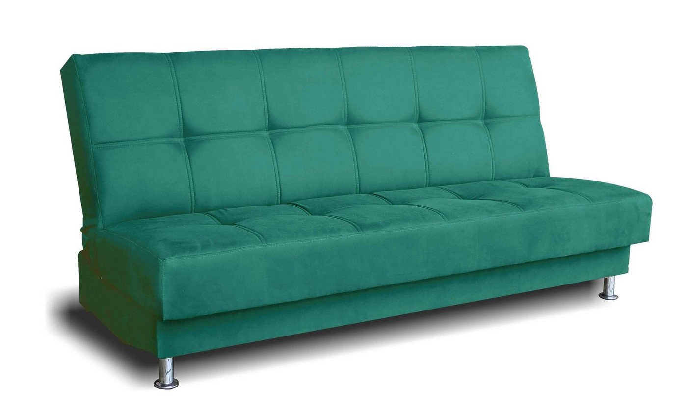 Siblo 3-Sitzer Dreisitzige Couch Rosalia mit Schlaffunktion, Bettzeugbehälter, Dreisitzer-Sofa von Siblo