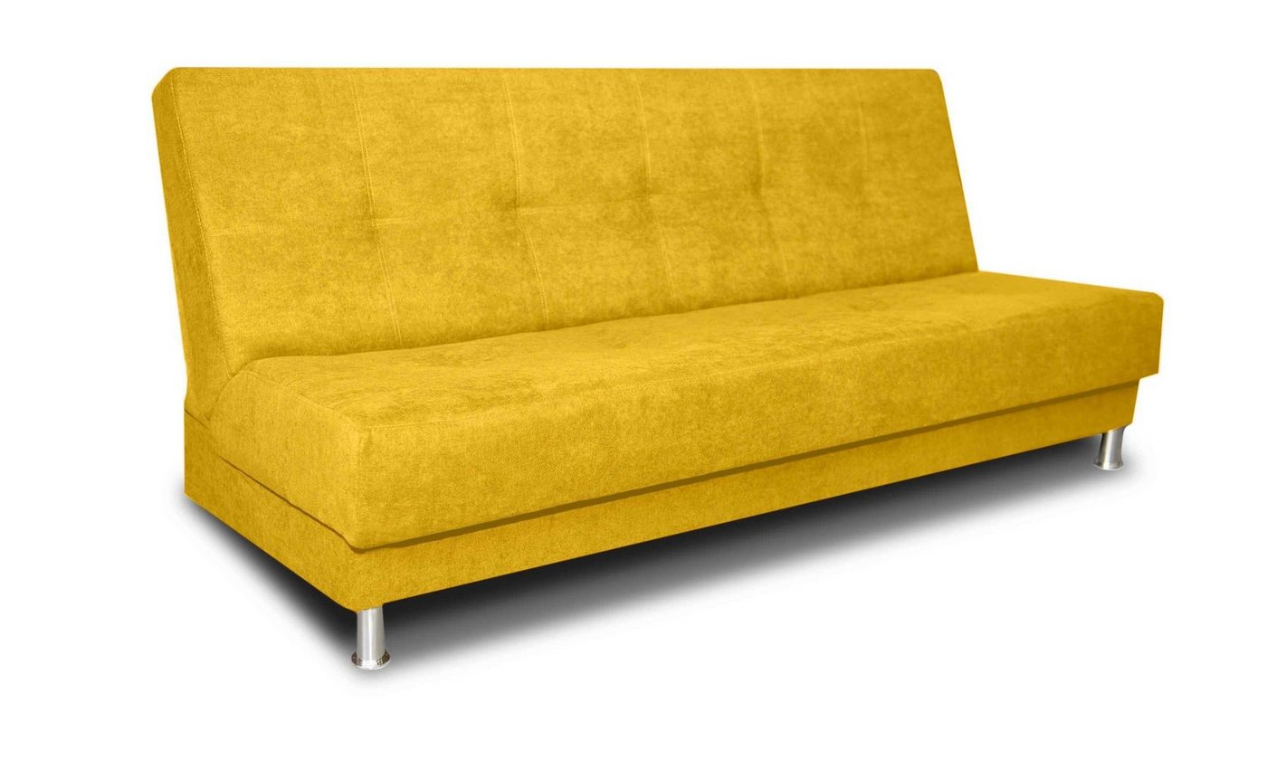 Siblo 3-Sitzer Dreisitzige Couch Rosalia mit Schlaffunktion, Bettzeugbehälter, Dreisitzer-Sofa von Siblo